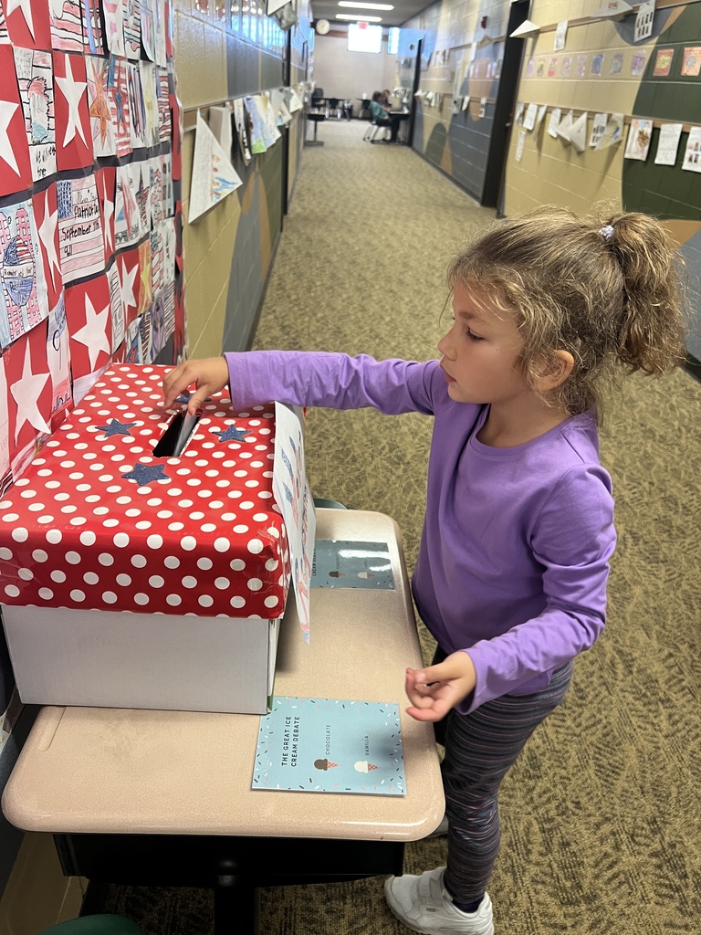 Student voting on ice cream flavors