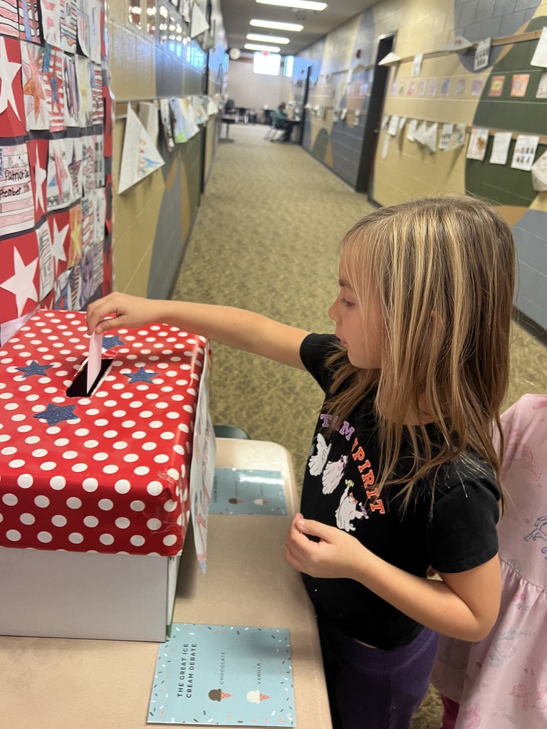 Student voting on ice cream flavors