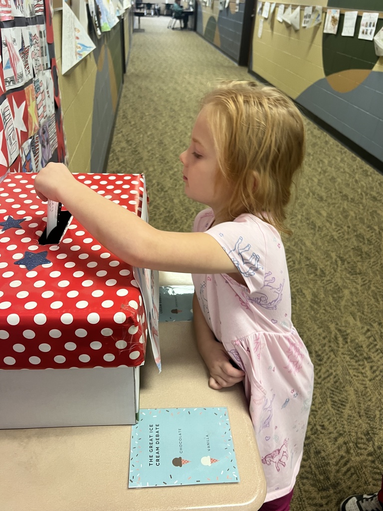 Student voting on ice cream flavors