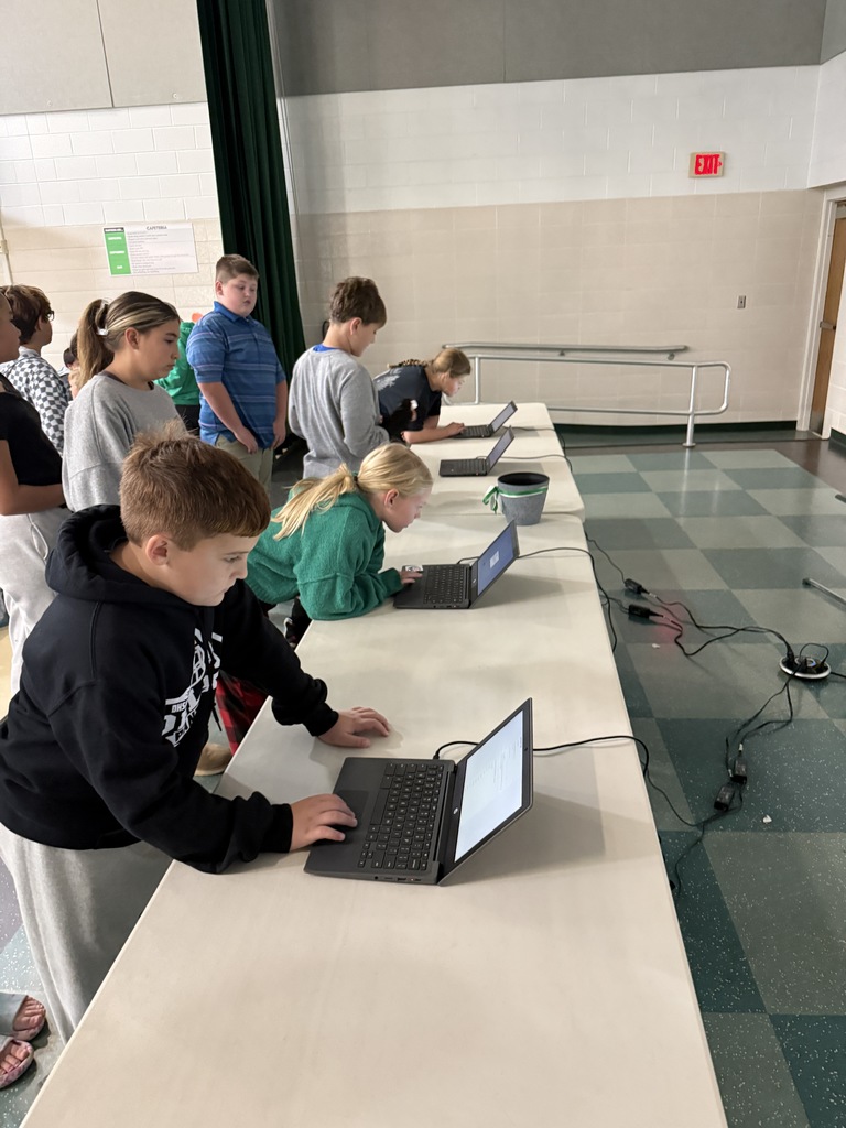 students voting in school