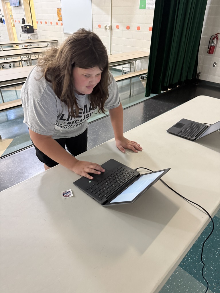 students voting in school