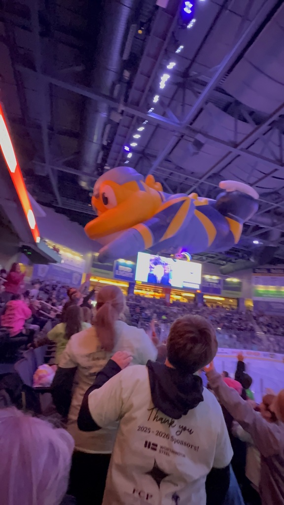 students at a Walleye game