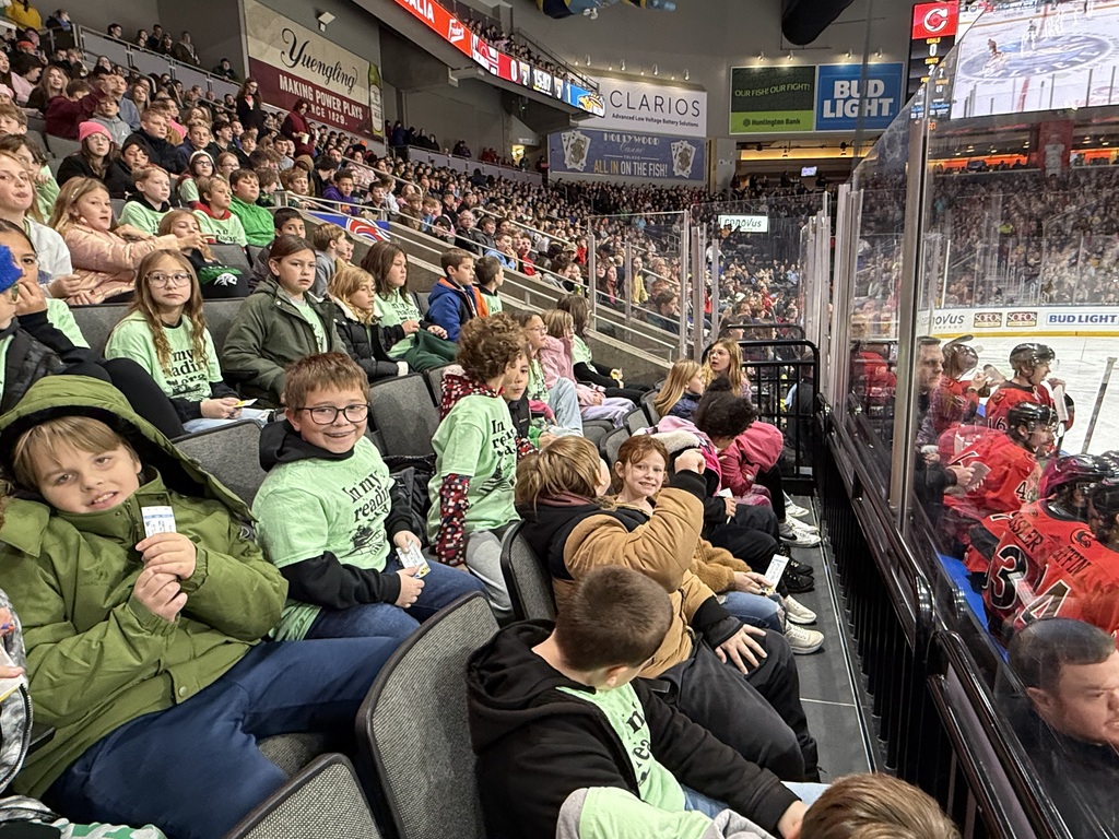 students at a Walleye game