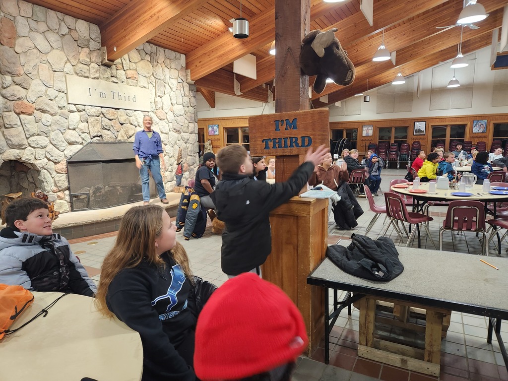 students out in the woods at camp