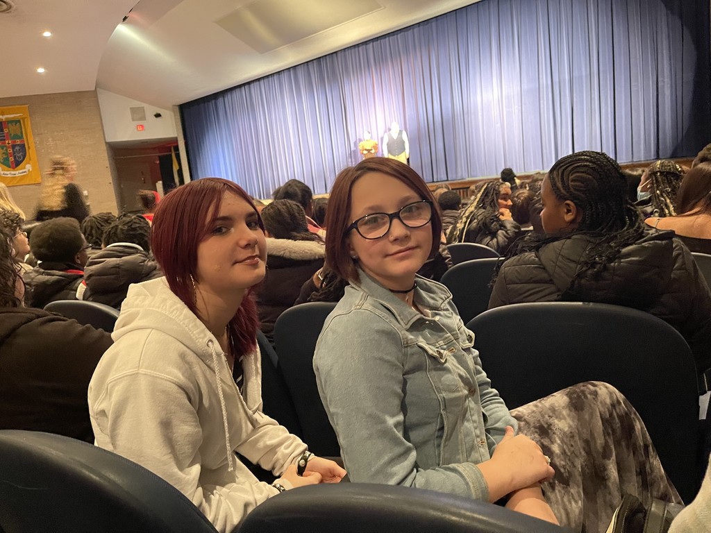 students watching a show