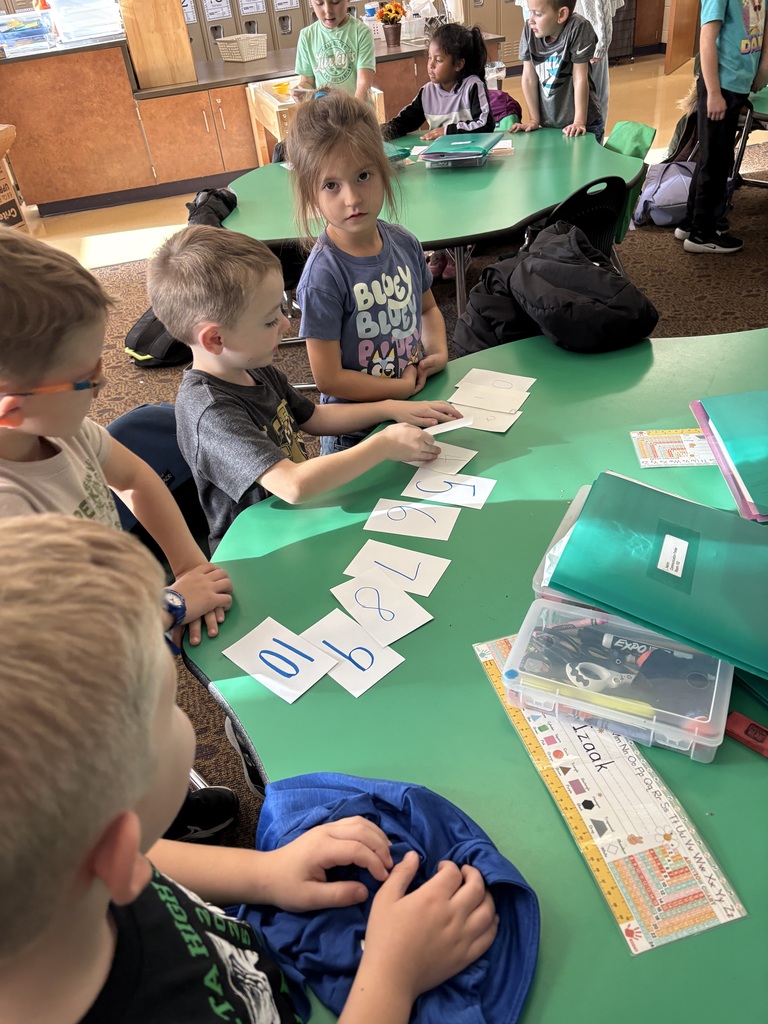 Students working in a classroom