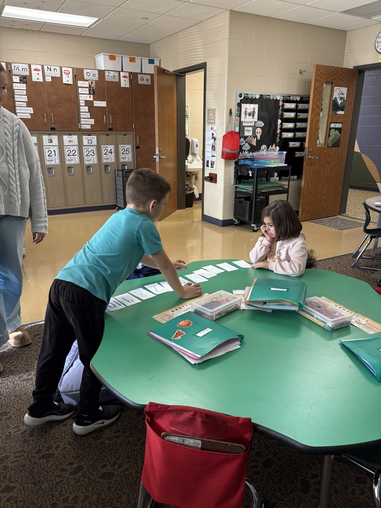 Students working in a classroom