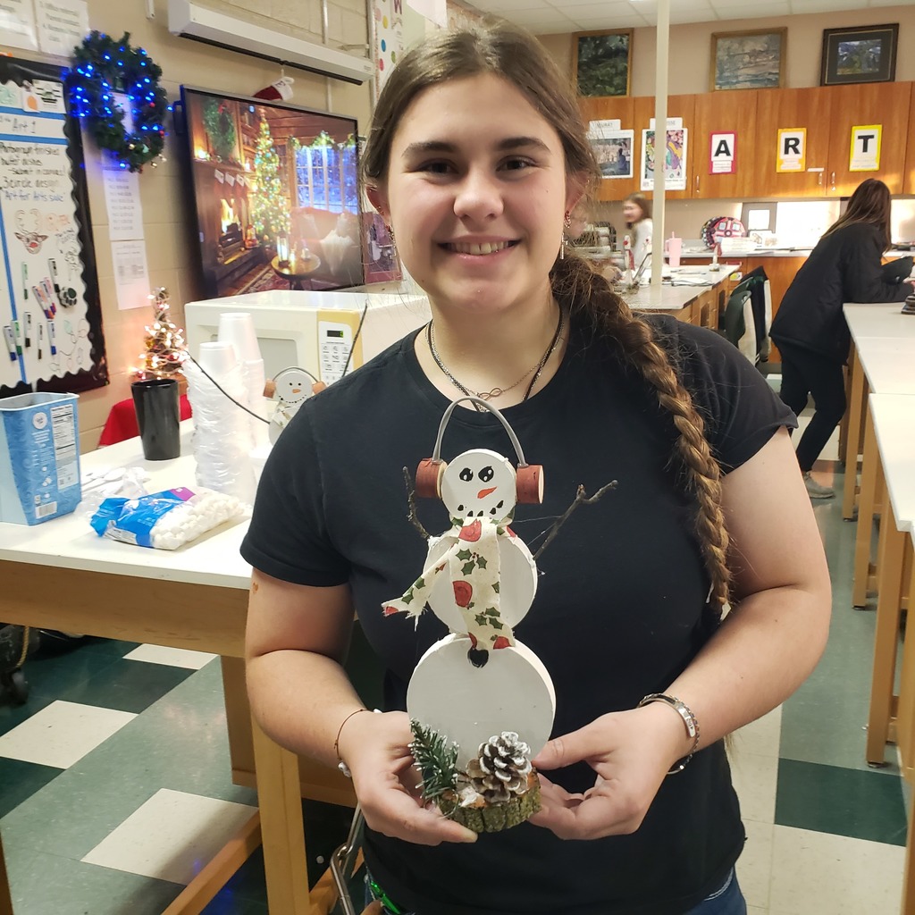 Students working in an Art room