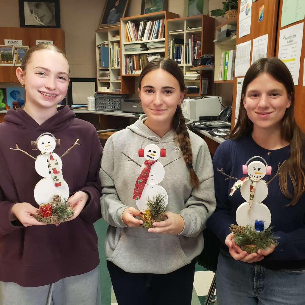 Students working in an Art room