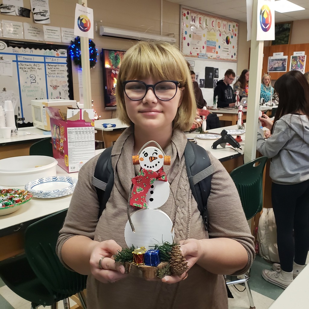 Students working in an Art room