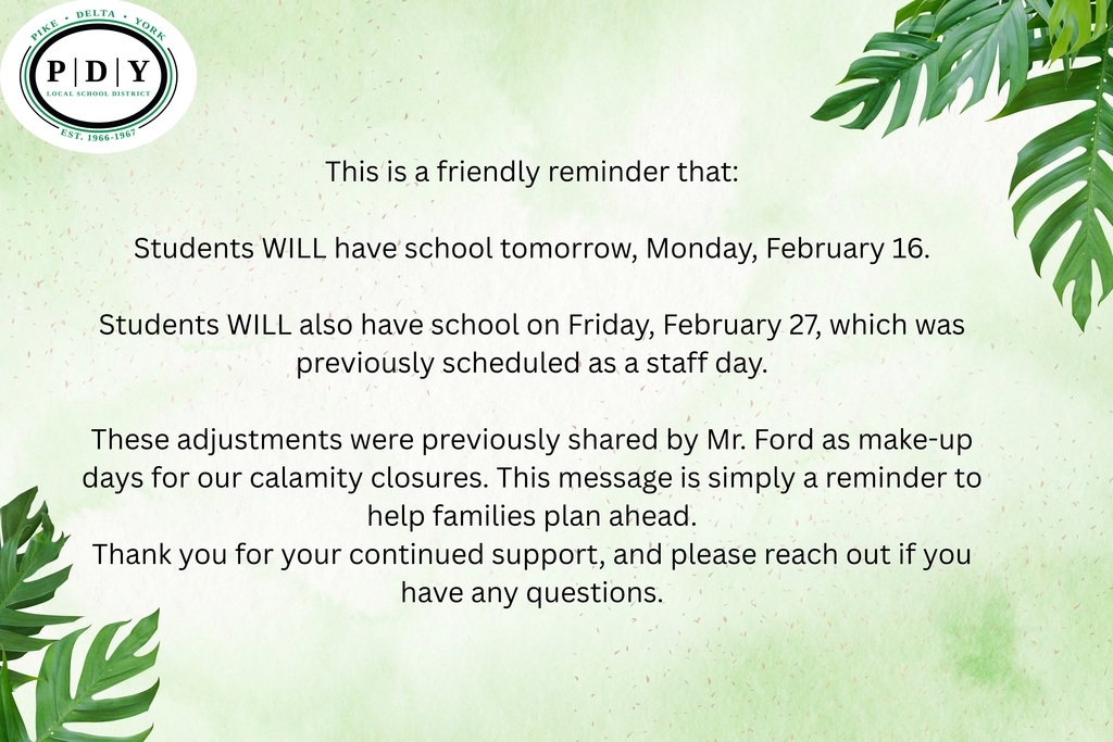 school reminder