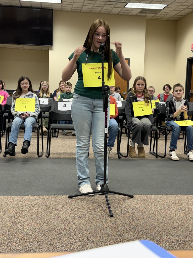 Student spelling in a spelling bee