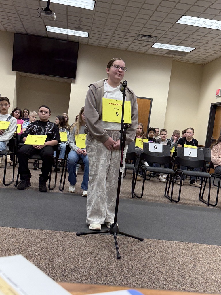 Student spelling in a spelling bee