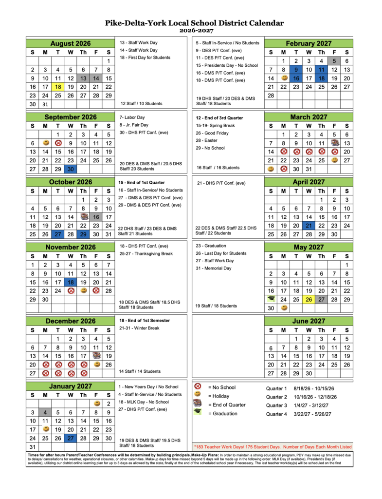 District Calendar
