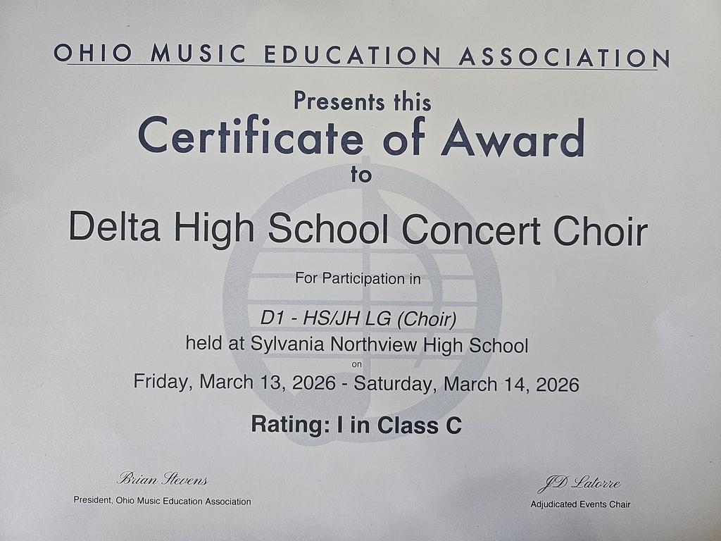 Photo of the choir certificate