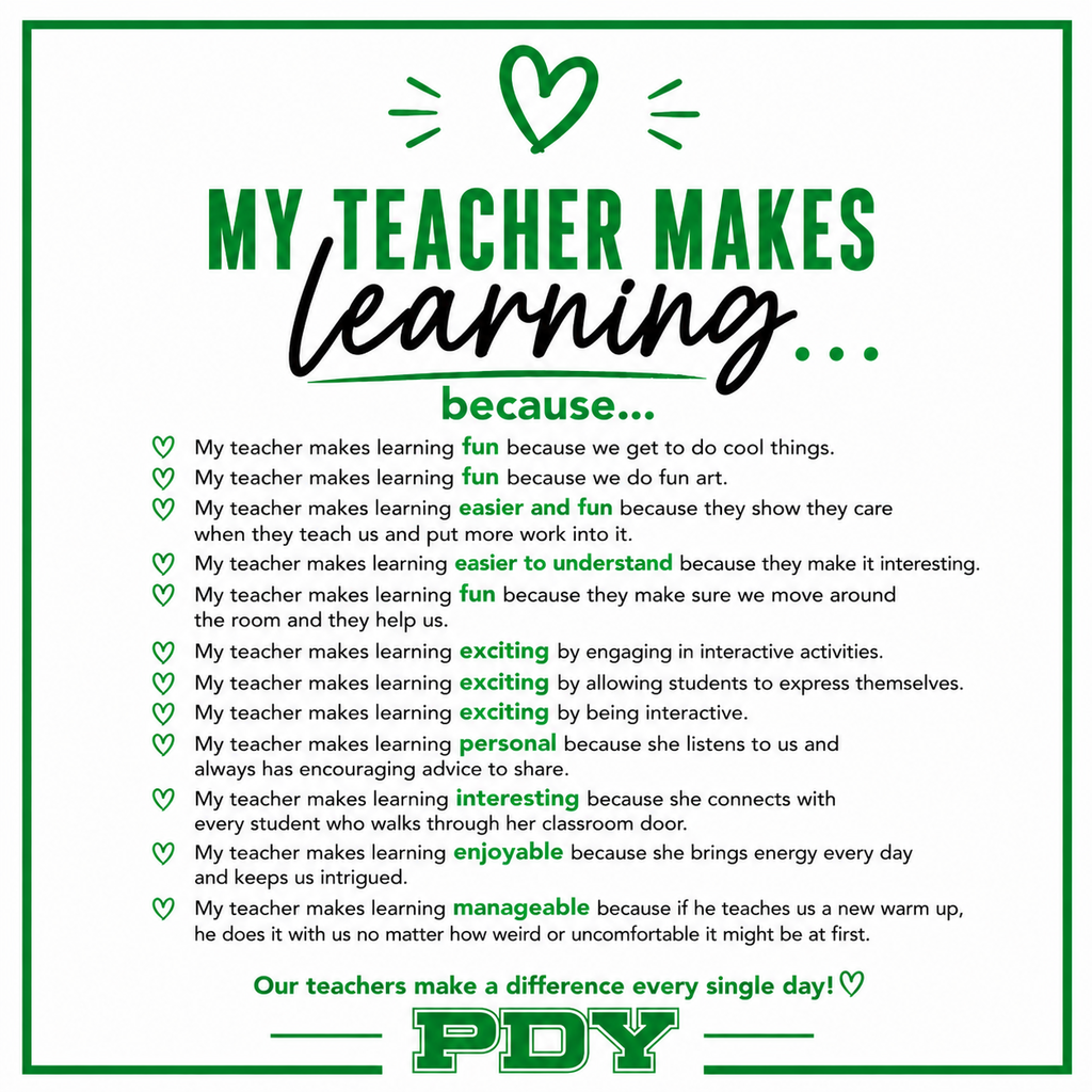 Flyer for teacher appreciation week