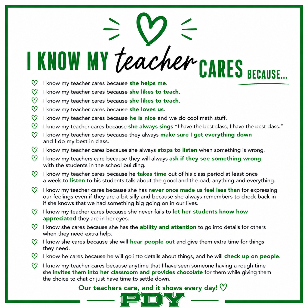 Flyer for teacher appreciation week