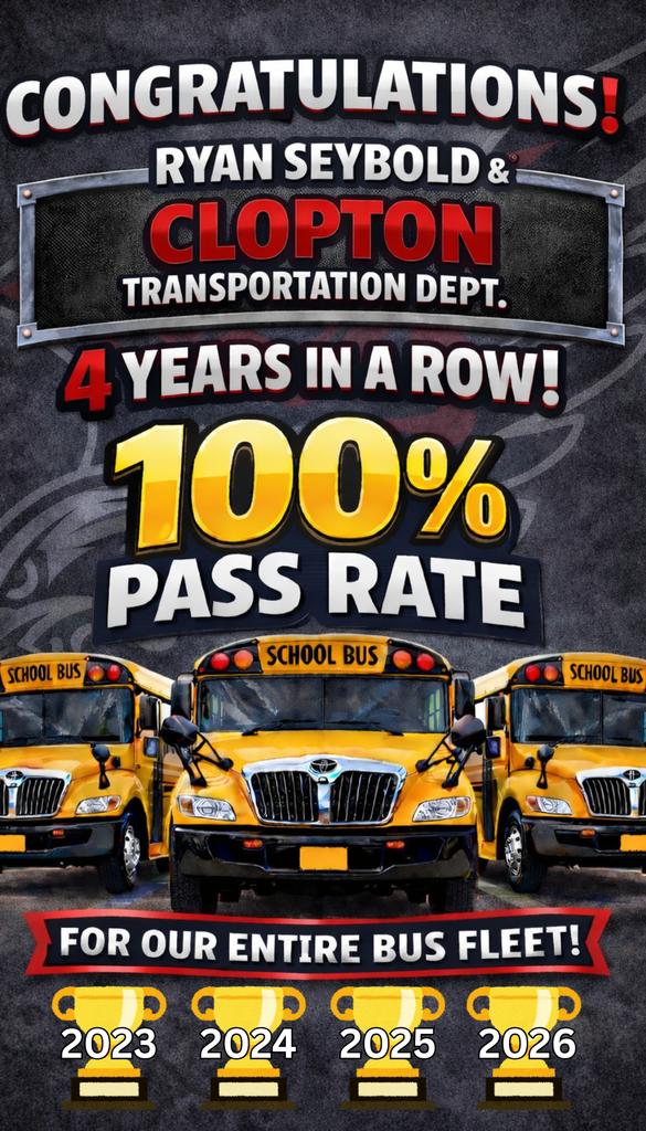 100% pass rate for bus inspections