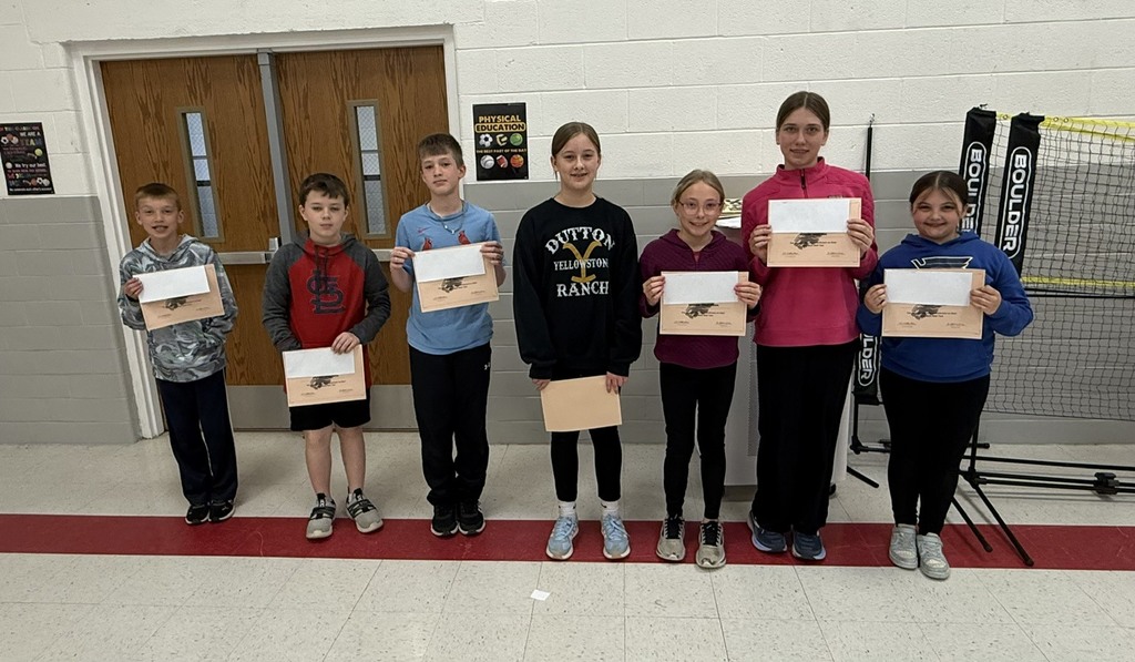 Students with their MAP testing reward