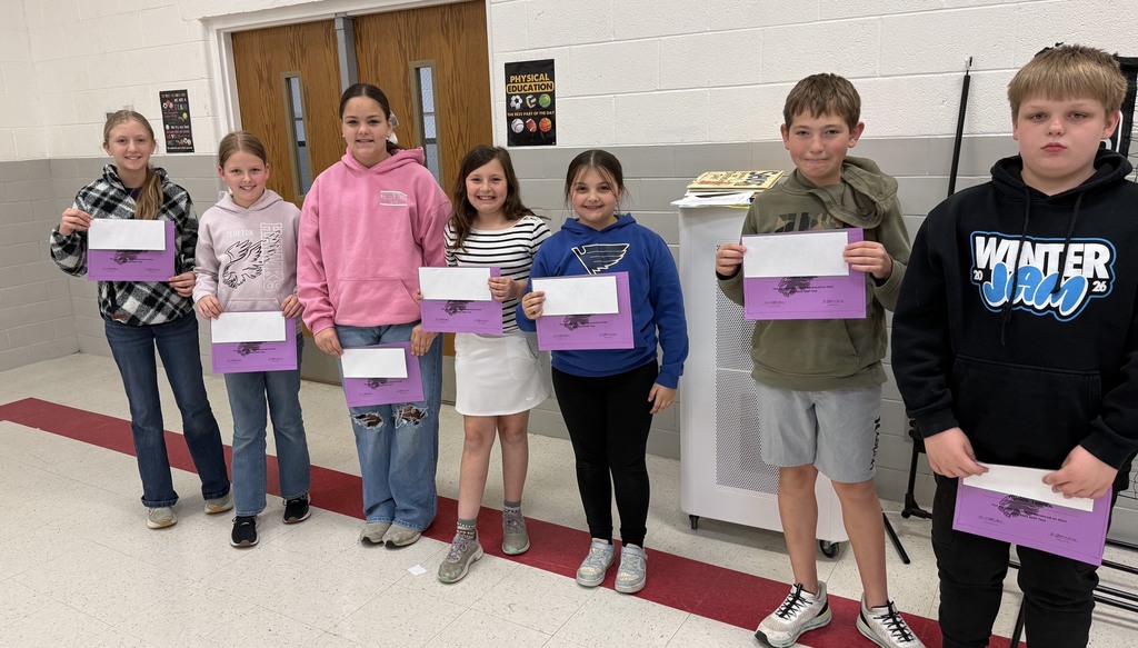 Students with their MAP testing reward