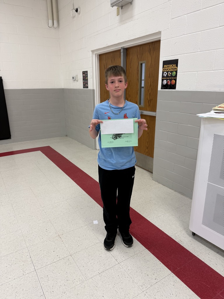 Students with their MAP testing reward