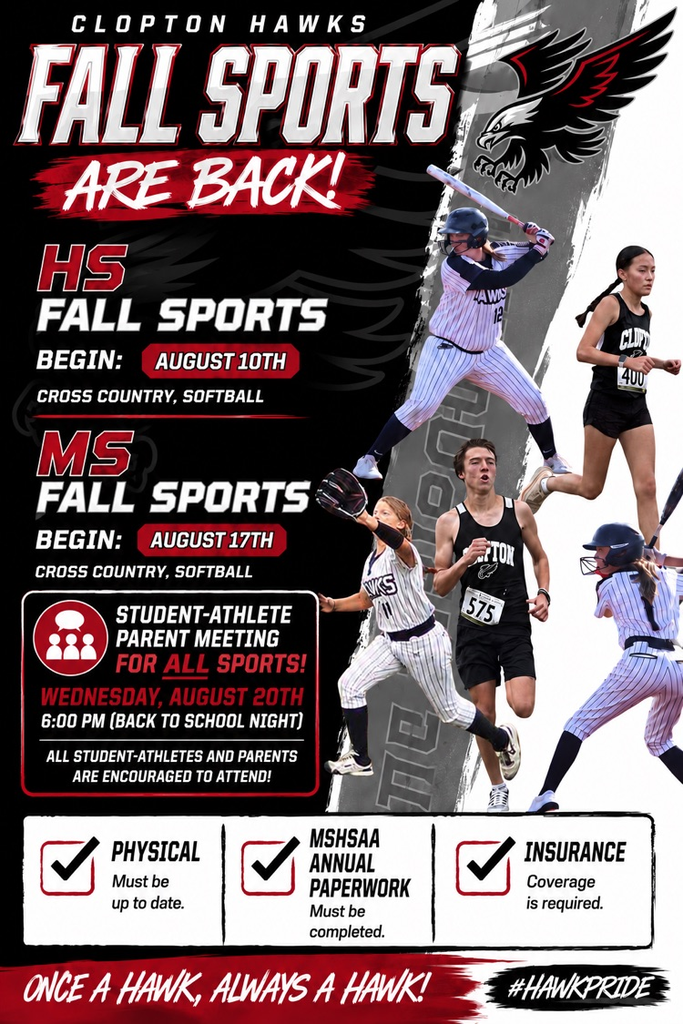 sports fall info graphic