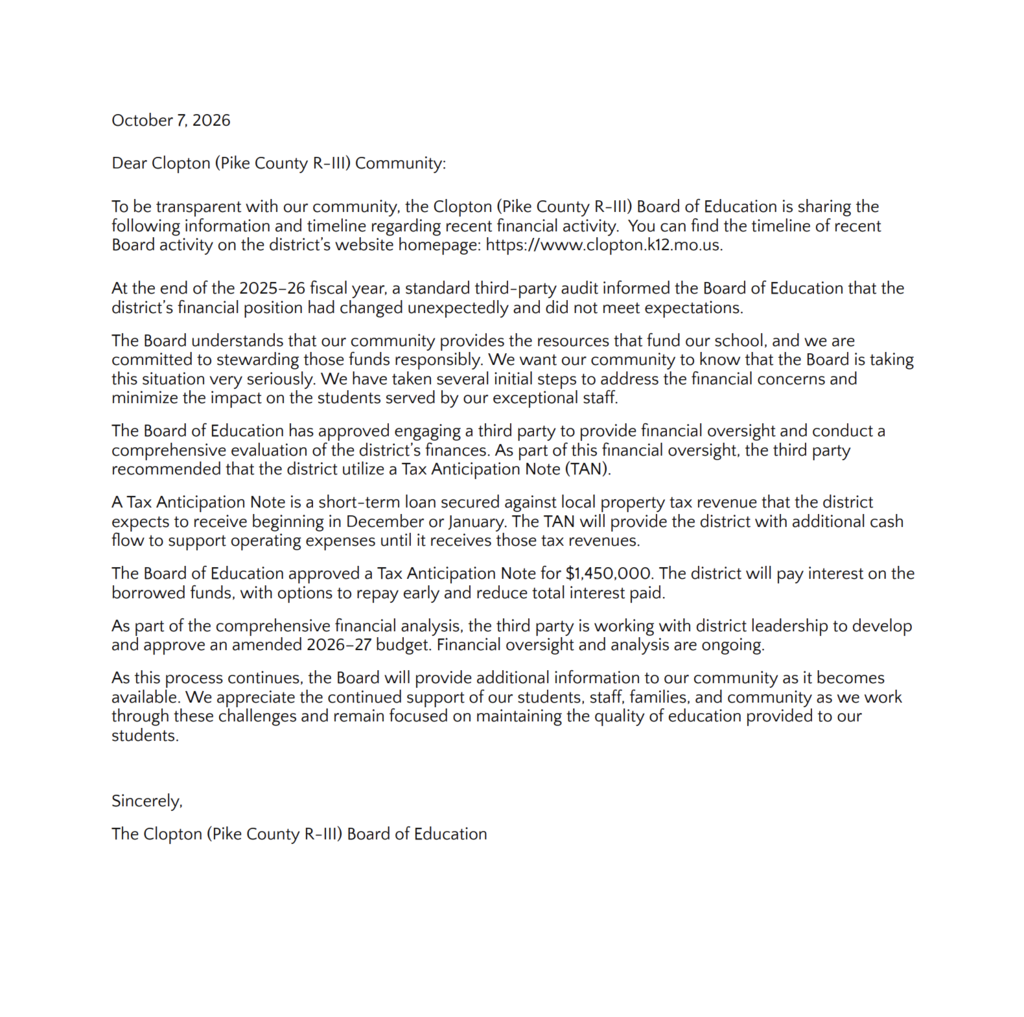 BOE Message
