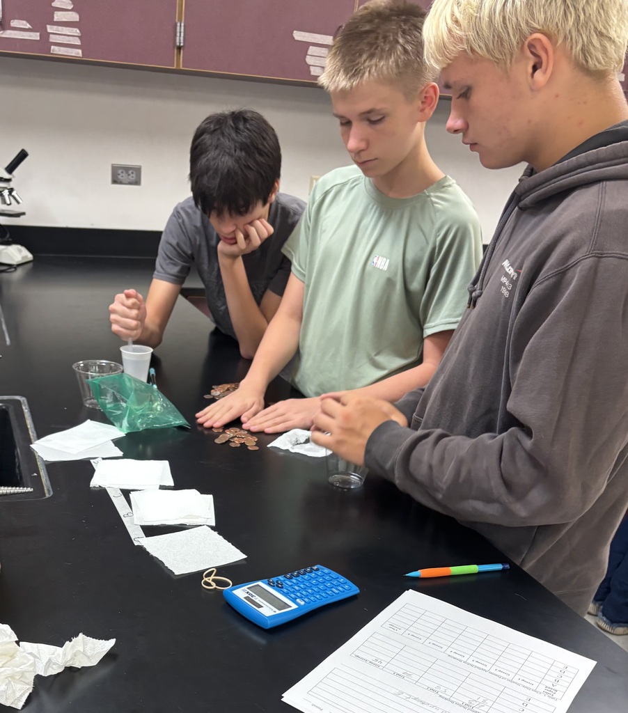Students working