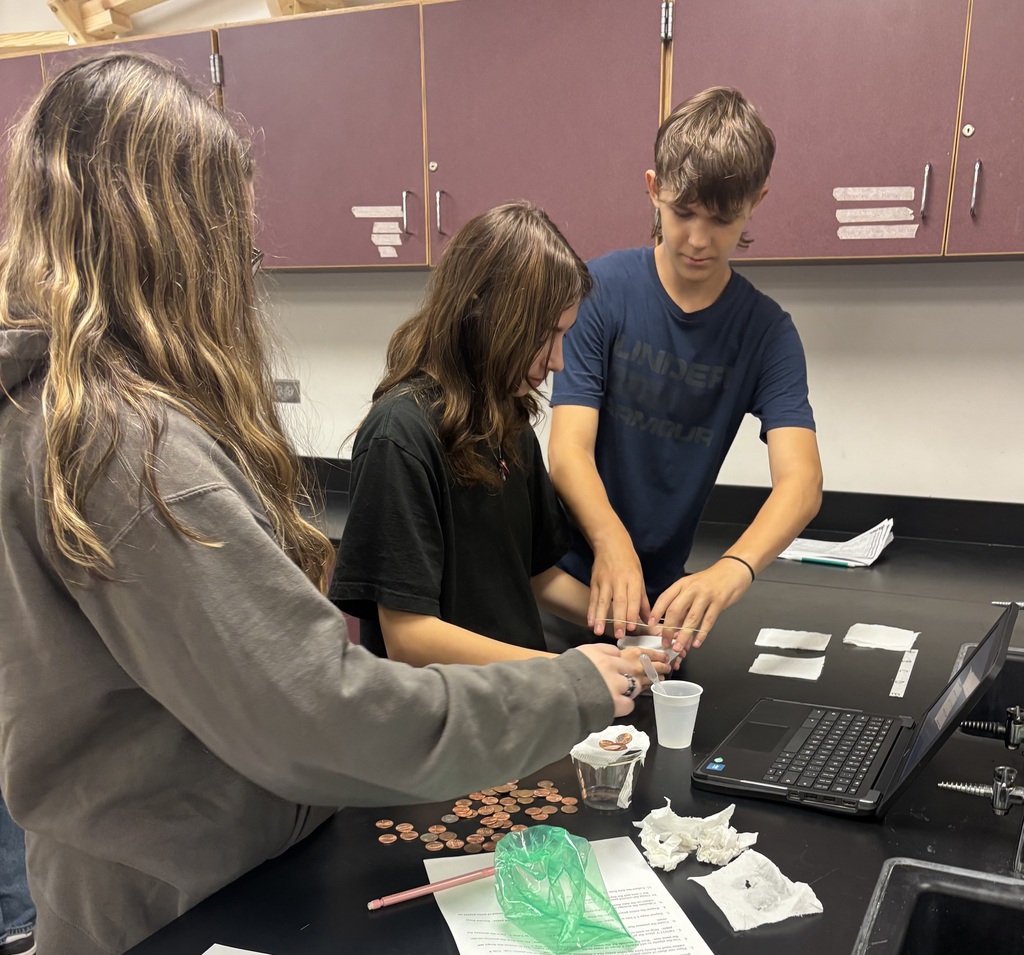 Students working