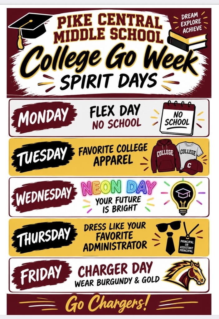 College Go Week Spirit Days