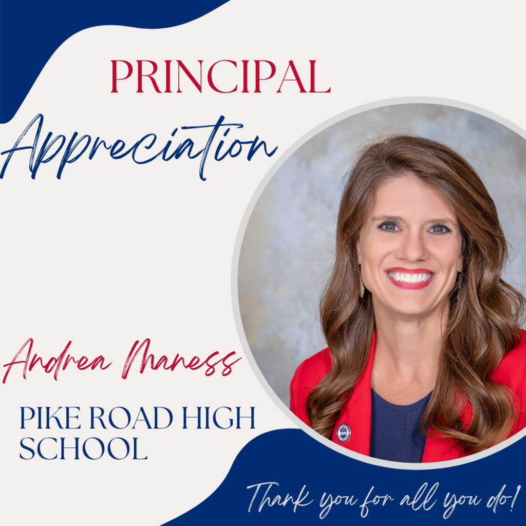 Principal Appreciation- Thank you Mrs. Andrea Maness!
