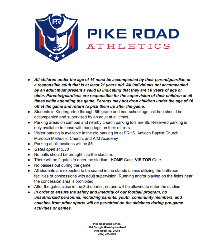 stadium guidelines