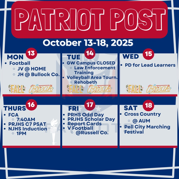 patriot post 10/13-10/18