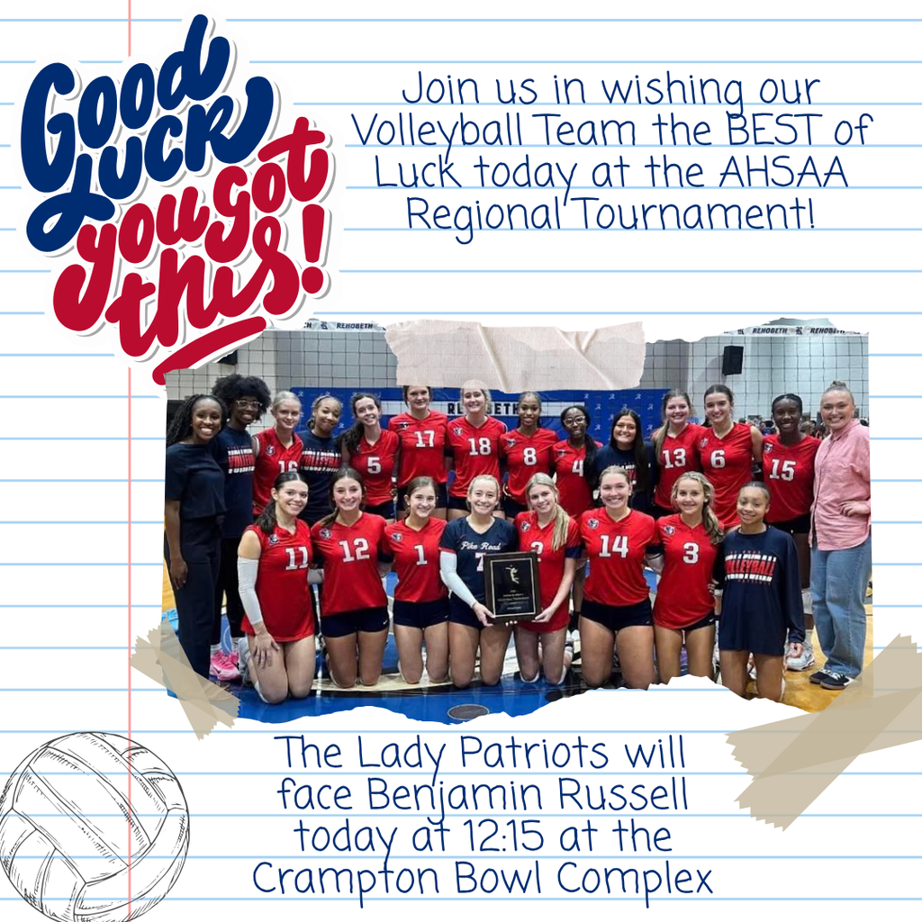 Good luck Lady Patriots!