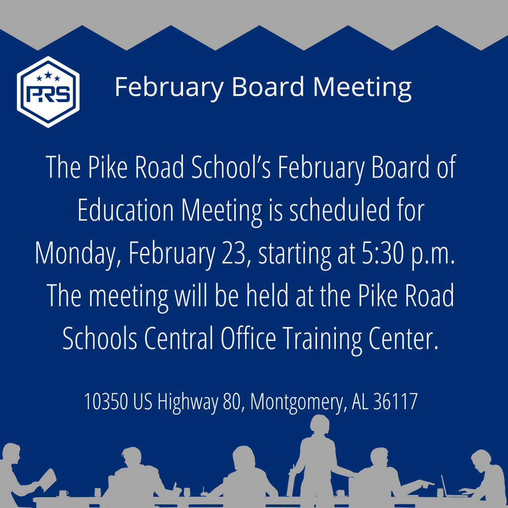 Pike Road BOE Meeting  2.23.26 at 5:30 pm