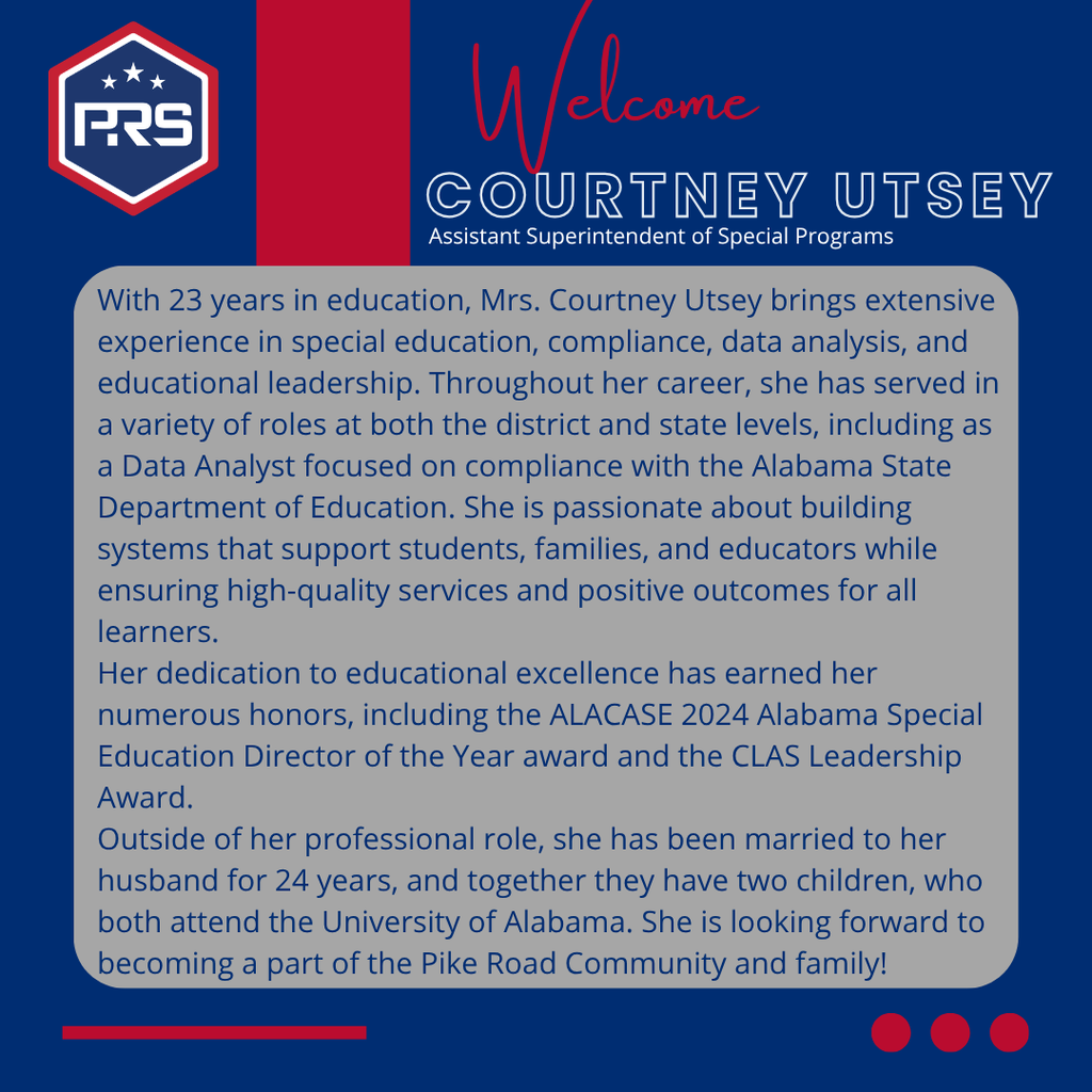 Welcome Courtney Utsey!