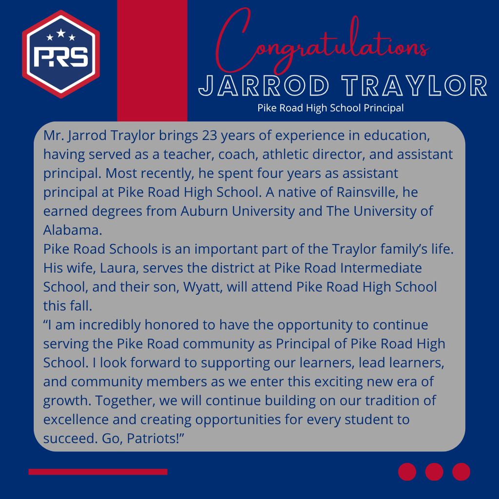 Congratulations Jarrod Traylor!