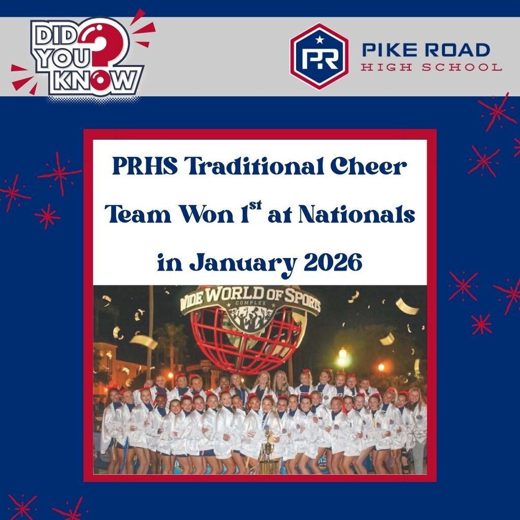 Kicking it back to when PRHS Traditional Cheer Team Won 1st place at Nationals in January 2026