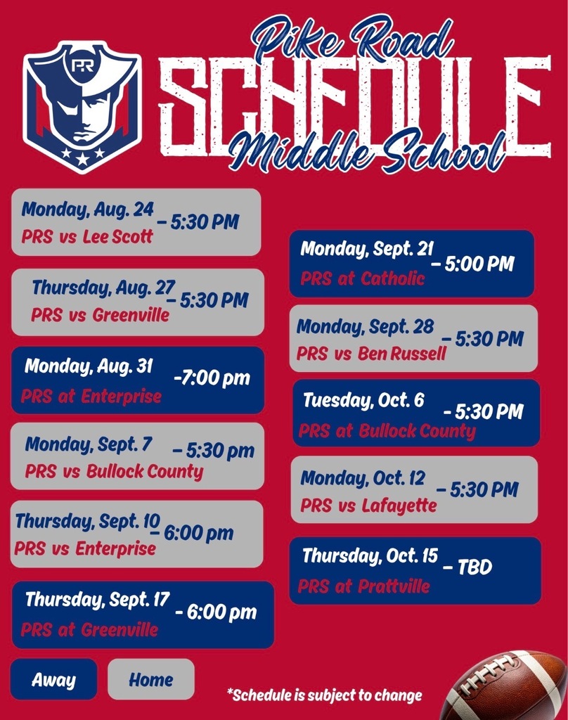 Patriot Football Schedule
