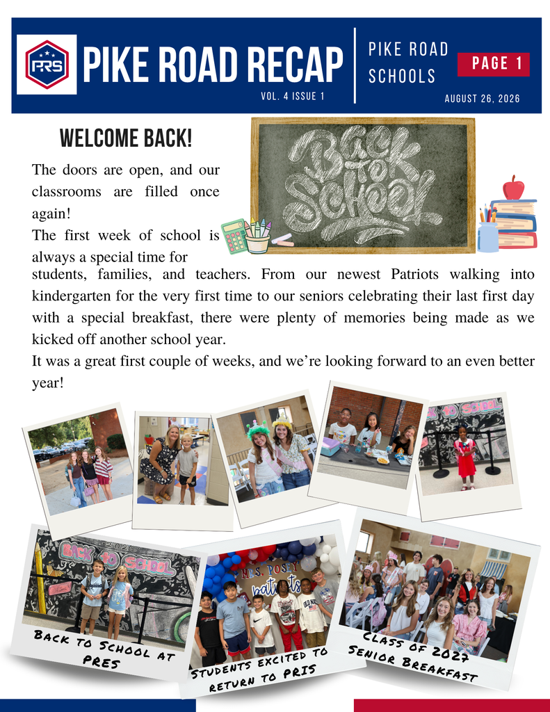 Pike Road Recap Vol 4, Issue 1
