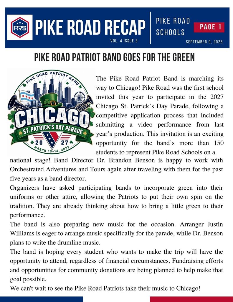 Pike Road Recap Vol 4, issue 3