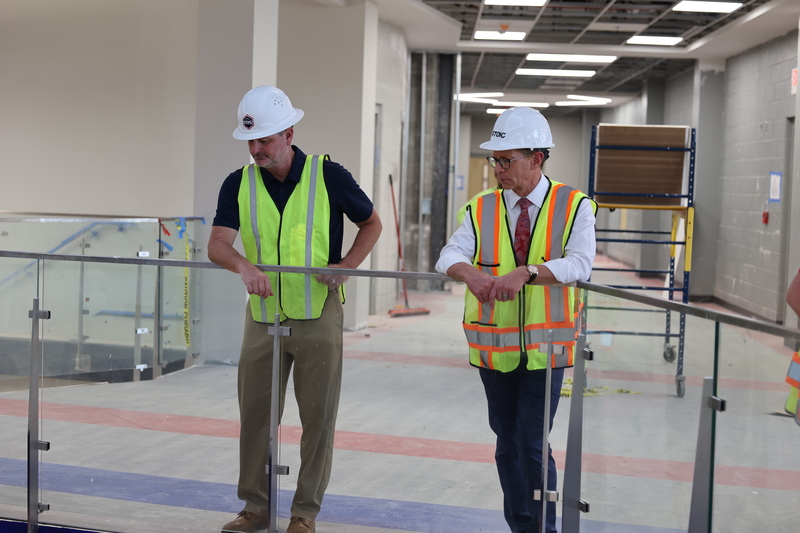 Dr. Eric Mackey touring new Pike Road High School