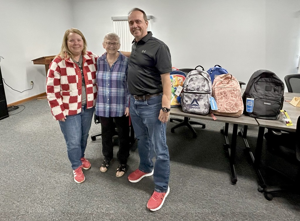 Backpack donations in memory of Gary Woods