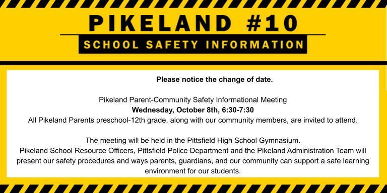 Change the date for the safety meeting 
