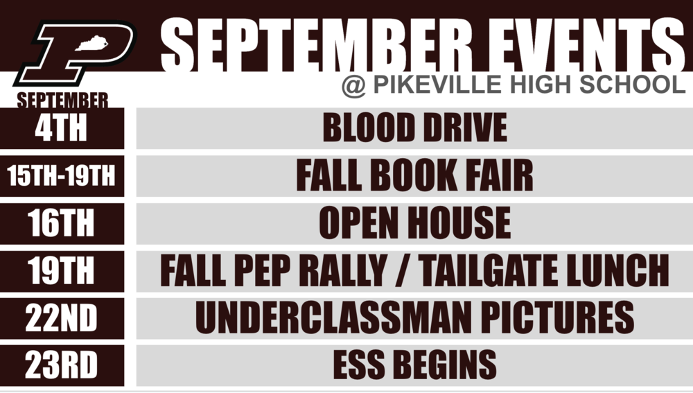 2025 PHS September Events