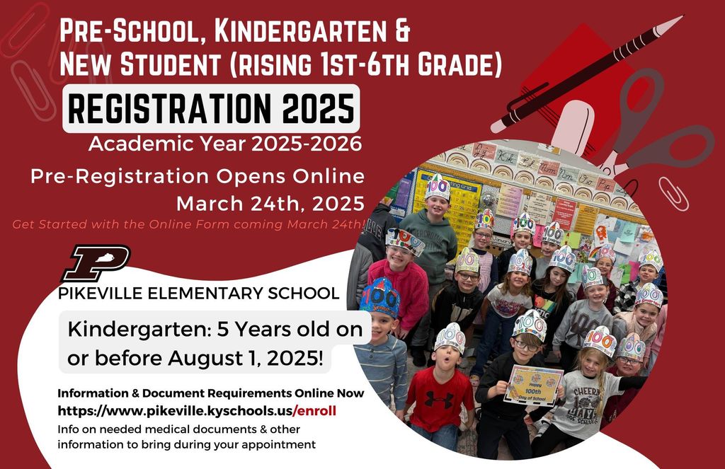 New Student Registration open March 24th 2025