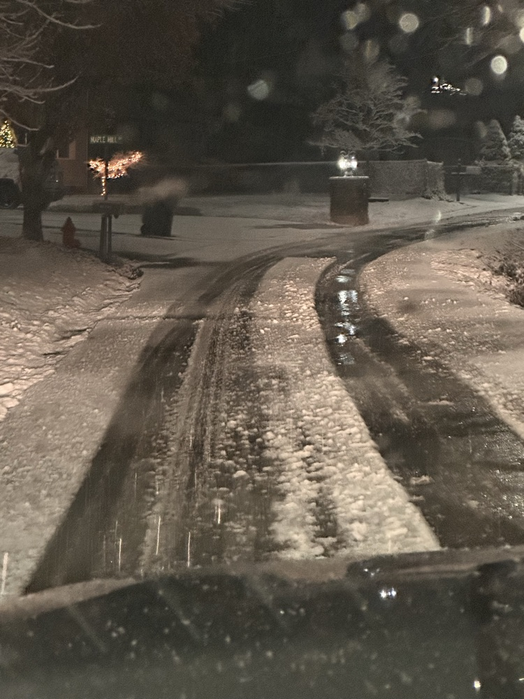 snow covered road