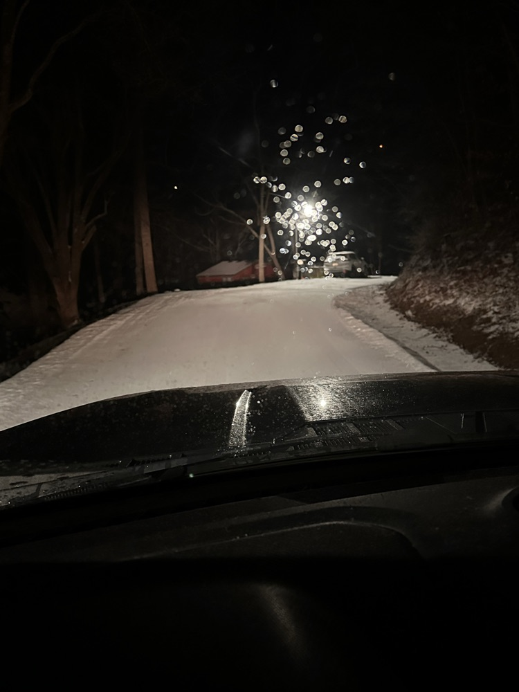 snow covered road