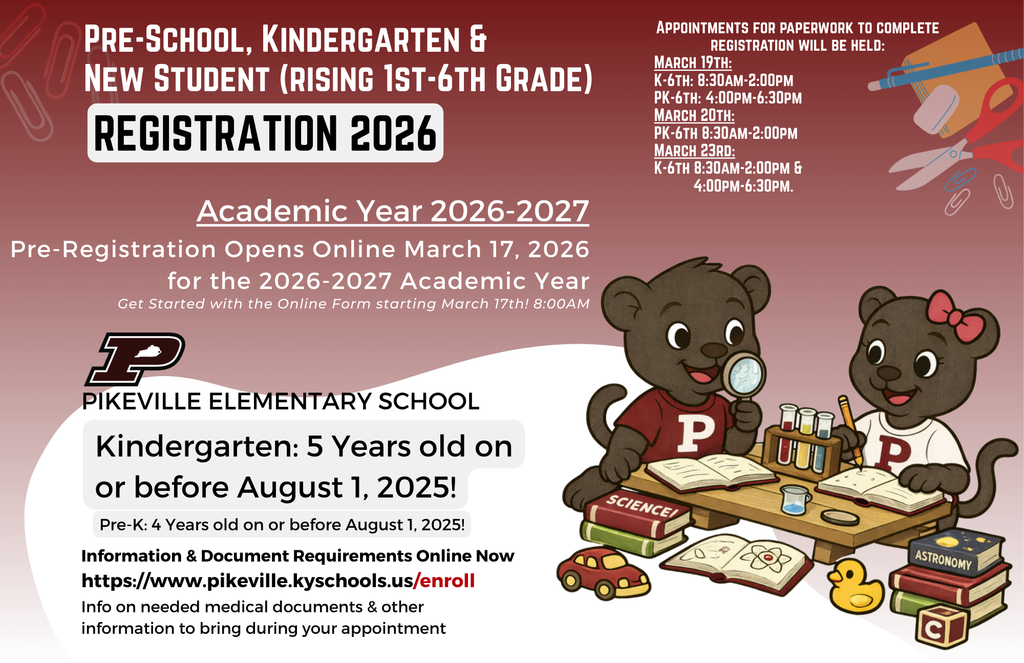 Pre-Registration open March 17th online - Appointments March 19th-23rd