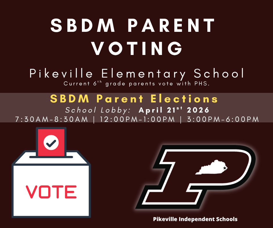 PES Elections April 21st 7:30am - 8:30AM, 12:00pm - 1:00PM, and 3:00pm - 6:00pm